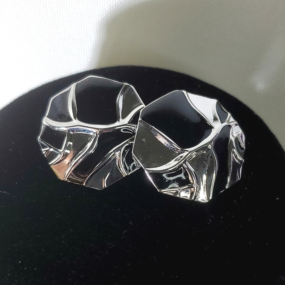 🏷5/$20🏷 Beautiful Black and Silver Post Earrings